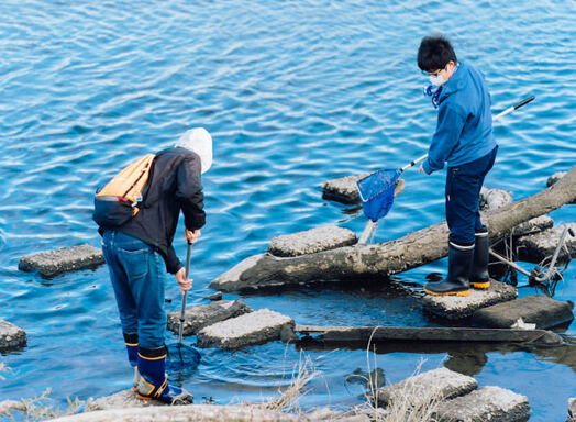 「多摩川は魚種が多くて、好きな魚が多いので良いですね」