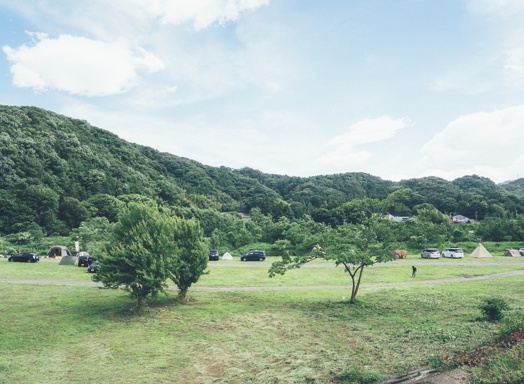 神奈川県愛川町河川敷の様子