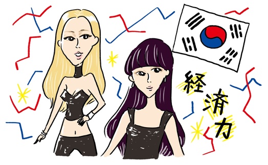 韓国美人のイラスト